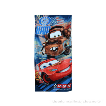 cartoon car beach towel